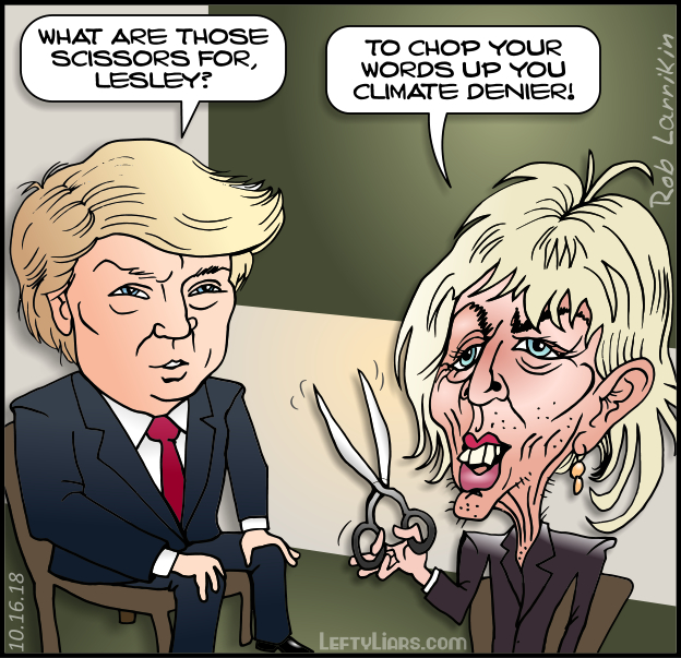 Lesley Stahl's interview with Donald Trump, Oct. 2018