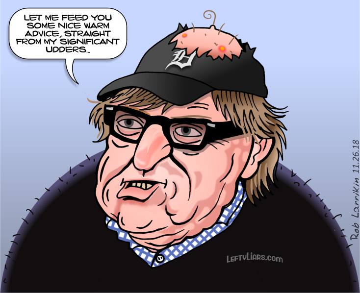 Michael Moore - Liberal advice breasts