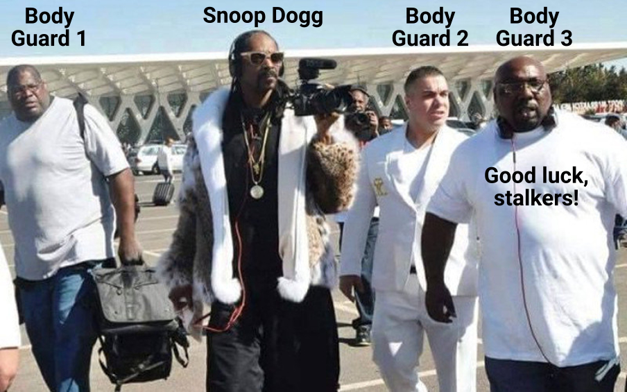 Snoop Dogg bodyguards