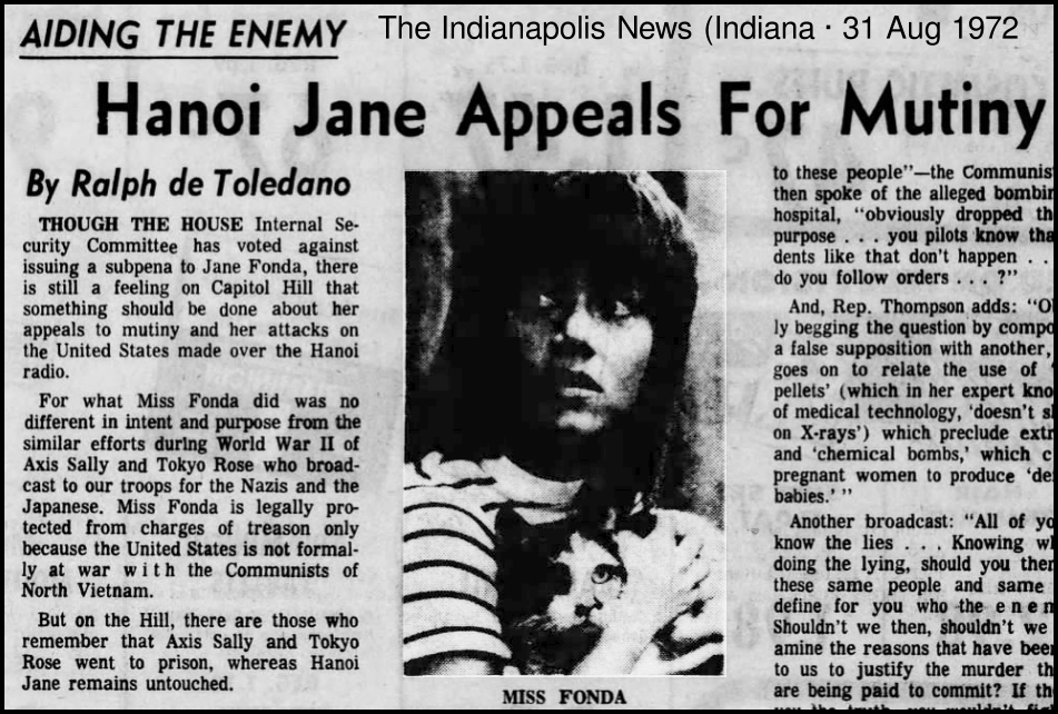 Hanoi Jane, 1972