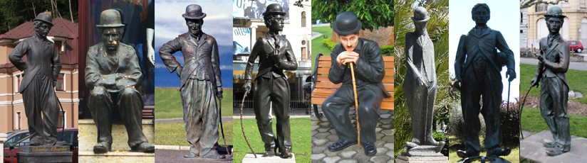 Communist Chaplin statues