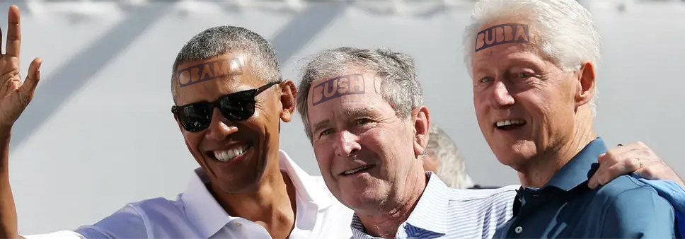 Obama Bush Clinton golf buddies