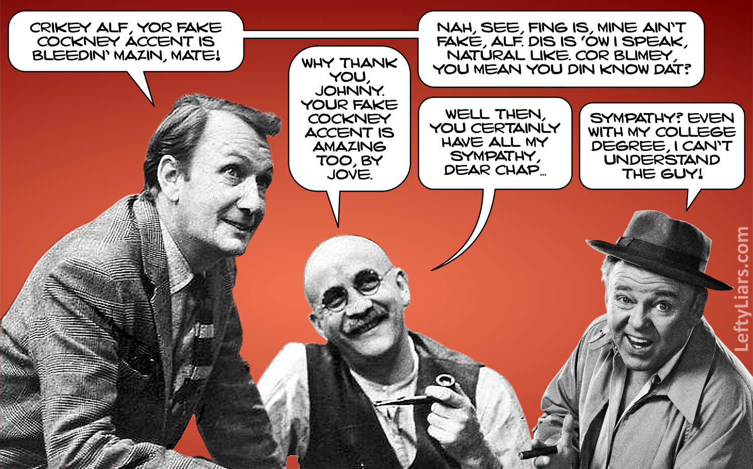Johnny Speight, Warren Mitchell, Archie Bunker