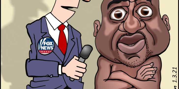 Raphael Warnock cartoon