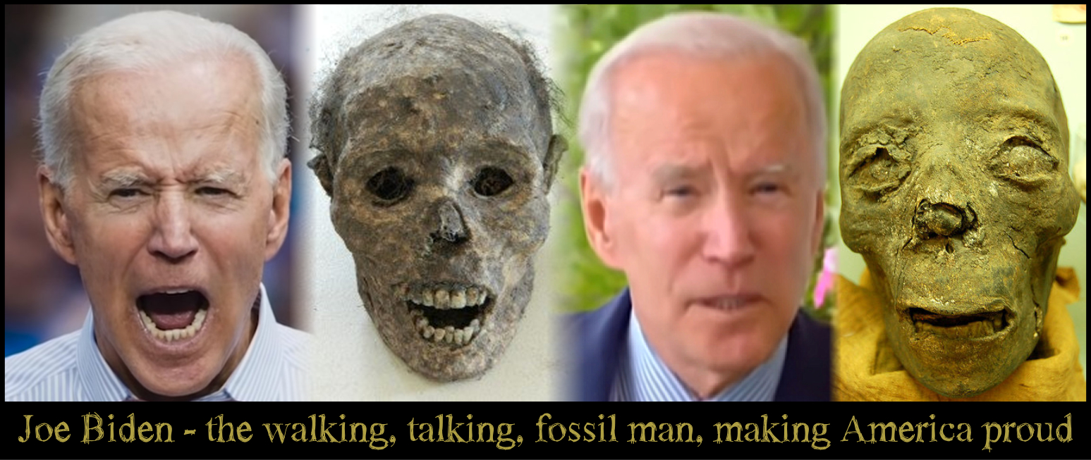 Joe Biden Fossil Man