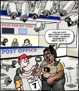 First Amendment Audit cartoon