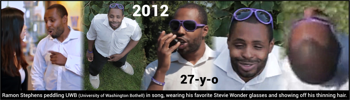 Ramon Stephens peddling UWB (University of Washington Bothell) in song