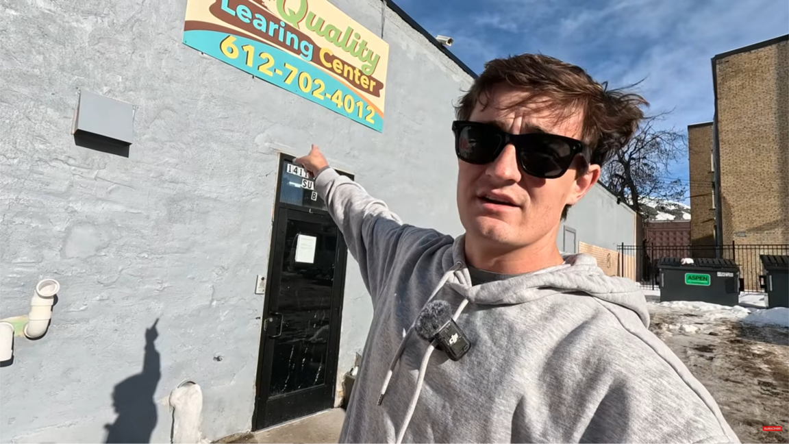 Nick Shirley and the Learing Center